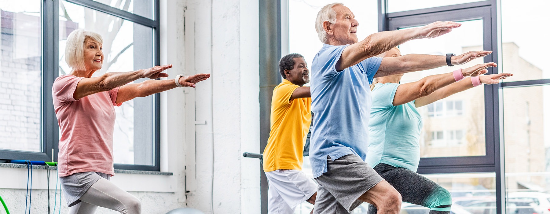 Group of people working out